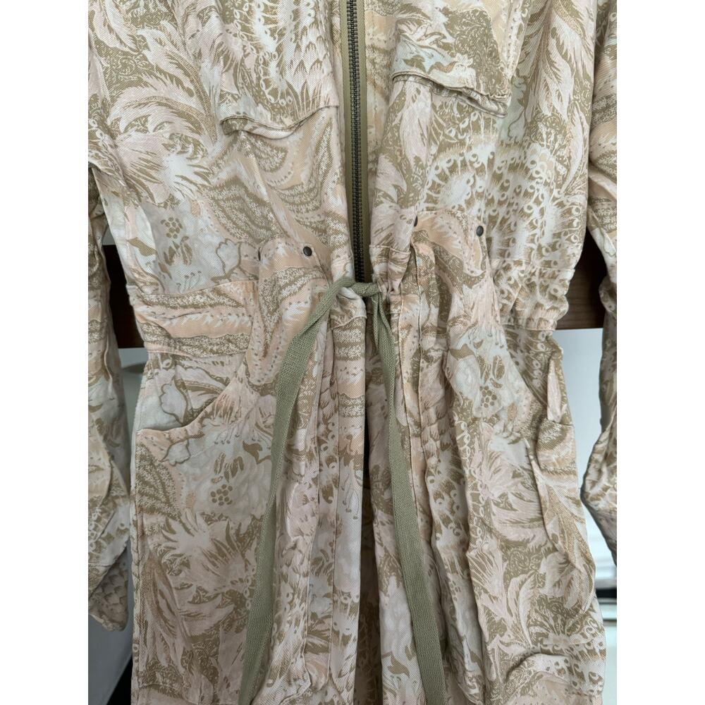 Free People Movement Off To the Races Jumpsuit in Beige Combo - Picture 5 of 8